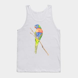 Rainbow Lorikeet painting Tank Top